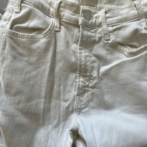 MOTHER white denim sz 25